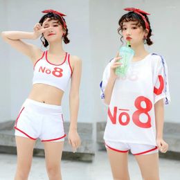 Women's Swimwear Three-piece Swimsuit For Women Cover Belly Conservative Holiday Beachwear Korean Style Spring And Summer Bikini Set