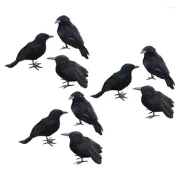 Party Favour 9Piece Small Simulation Bird Model Home Decoration Animal Scary Toys Eye-Catching