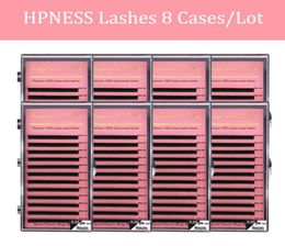 8 CasesLot Eyelash Extension Eye Lashes Super Soft Silk Mink Lashes Classic Lashes Deep Matte 100 Hand Made HPNESS7204066