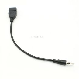Jack 3.5 AUX Audio Plug To USB 2.0 Converter Aux Cable Cord For Car MP3 Speaker U Disk USB flash drive Converter Adapter