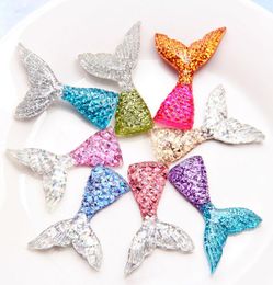 Resin Mermaid Tail Decoration For Mobile Phone Protector Cake Insert Card DIY Jewelry Accessories Pendant Christmas Keychains DHL 8973987