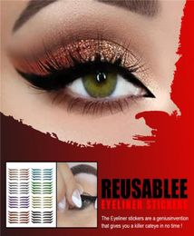 5Pairsset Waterproof Eyelid Line Stick Reusable Glitter Eyeliner Sticker Double Eyelids Eye Makeup Self Adhesive Cosmetic9846155