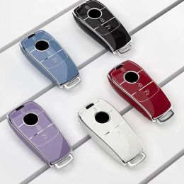 Soft TPU Car Remote Key Case Cover Shell for Mercedes Benz A C E S G Class GLC CLE CLA W177 W205 W213 W222 X167 AMG Accessories