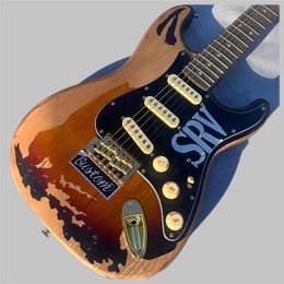 Custom shop, Made in China, high quality electric guitar, Chrome hardware, cultural relics, free shipping 2589