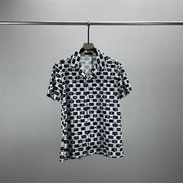 2 LUXURY Designers Shirts Mens Fashion Tiger Letter V silk bowling shirt Casual Shirts Men Slim Fit Short Sleeve Dress Shirt M-3XL#103