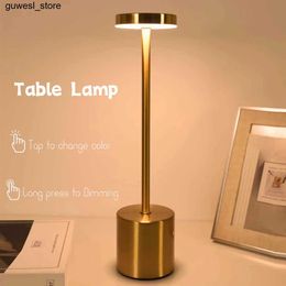 Night Lights Simple LED charging touch metal desk lamp three Colour bedside table creative environment lamp bar outdoor decoration night lamp S2452410