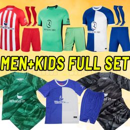 Men Kids soccer jerseys 2324 JOAO FELIX 2023 2024 M. LLORENTE Correa camiseta football shirts GRIEZMANN R. DE PAUL Cunha CARRASCO Atletico MadridS full kit socks