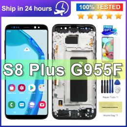 TFT Quality For Samsung S8 Plus G955 G955F LCD Display Touch Screen with Frame, For Galaxy S8+ Display Replacement