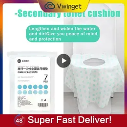 Toilet Seat Covers Cover Autohesionsmall Waterproof Clean Warm Lid Cushion Bathroom Accessories Mat Pad