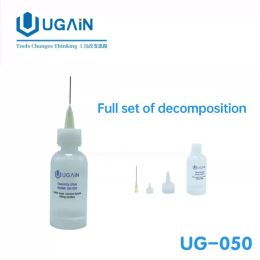 UGAIN Needle Tip Dispenser 50ml Soldering Cleaning Clear Liquid Flux Plastic Hand Bottle Alcohol Oil Cleaner DIY Repair Tools