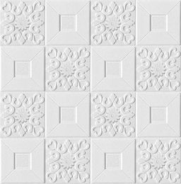 10pcs 3D stereo wall stickers selfadhesive ceiling decorative stickers living room bedroom waterproof wallpaper foam wallpaper8296351