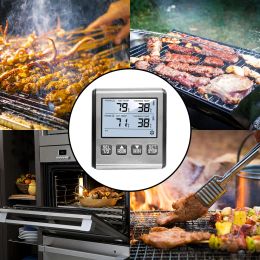 TP700/TP710 Electronic Barbecue Thermometer With Timer Instant Read Wired Digital For Meat Food Grill BBQ Cooking Kitchen Probe