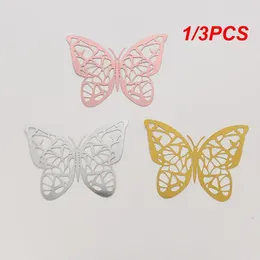 Party Supplies 1/3PCS Butterfly Cake Decor Happy Birthday Toppers Wedding Kids Cupcake Tools Home Wall Stickers
