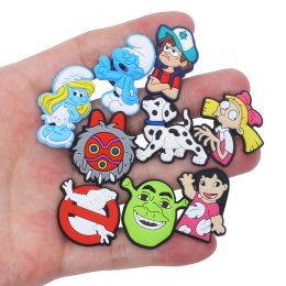 Single Sale 1pcs Various Classic Cartoons Shoe Charms Accessories Decorations PVC Classic Clog Buckle for Kids Party Xmas Gifts