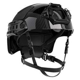 Tactical Helmets Revixun Fast Helmet Airsoft Carbon Fibre Safety Helmet Game Helmet Wendy Suspension Sport Outdoor Tactical HelmetHKD23 Gnjj