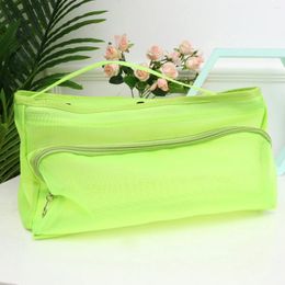 Laundry Bags Yarn Mesh Tote Knitting Organizer Woolen Crochet Clear Travel Woven Case Holder Sewing Portable Toiletry Zipper