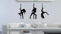 Wall Stickers Pole Dancing Wallpaper Sport Decal Waterproof Revocable For Living Room Bedroom Mural Dw50594154253