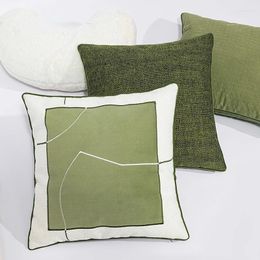 Pillow Modern Light Luxuriant Grass And Green Series Home Sofa Soft Upholstered Stay Cover