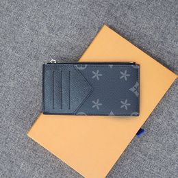 M30271 Key Wallets COIN card holder Purse Luxury Designer long Wallet bag for woman Coin Purses Leather passport holders fashion card case 7A cardholder Mens with box