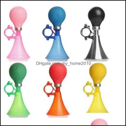 Bike Horns Candy Colour Loud Bicycle Bell Air Horn Safety Road Children Handlebar Ring Bells Cycling Accessories 439 Z2 Drop Delivery S Ot9Ai