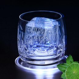 3Pcs LED Cocktail Luminous Bar Coasters Bartender Lighting Bottom Light Dining Mat Drink Party Decor Mats & Pads 283C