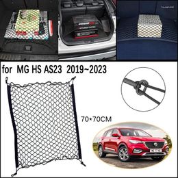 Car Organizer For MG HS AS23 MGHS Plug-in Ehs Phev 2024-2024 2024 Trunk Network Mesh Luggage Fixed Hook Elastic Storage Cargo Net Organ Igkl