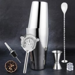 550ML/750ML Cocktail Shaker Bar Set Stainless Steel Cocktail Shaker Mixer Wine Martini Boston Shaker for Drink Party Bar Tools