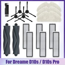 For Dreame D10s / D10s Pro Robotic Vacuum Cleaner Roller / Side Brush Accessories Hepa Filter Mop Cloth Rags Spare Parts