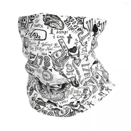 Scarves Tattoos Bandana Neck Cover Printed Motorcycle Motocross O-One Band D-Direction Wrap Scarf Balaclava Riding Unisex Adult Winter