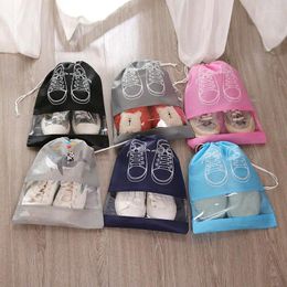 Storage Bags 1pcs Travel Shoes Bag Closet Organiser Reusable Drawstring Organisers Non-woven Portable Dustproof Shoe