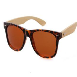 2017 New Brand Designer Bamboo Sun Glasses Women Men Sunglasses High Quality Wooden Glasses 6Pcs Lot Free shipping 285H