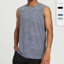 Lu Align Athletic Men' Breathable Performance Sleevele Mucle -Shirt Quick Dry Workout Fie Gym Vest Summer Shirt Active Wear