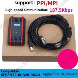 6ES7972-0CB20-0XA0 USB-MPI Programming Cable To MPI/DP/PPI Network Adapter S7-200/300 /400 PLC System USB/MPI