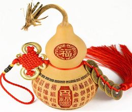 Size 1012cm Kaiguang pendant Fujia Natural gourd Copper coin Engraved gourd in car gourd gift pendant Fujia handicraft factory w35545246