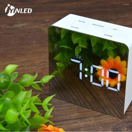 Table Lamps 2024 LED Digital Alarm Clock Electronic With Time Bedroom Bedside Desk Lamp