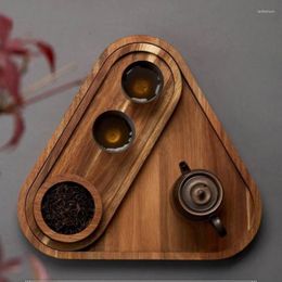 Tea Trays Wooden Serving Tray For Fruit Snacks Creative Tableware With Eco-Friendly Versatile Use In Home Settings