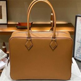 20% OFF Tote bag genuine leather Head layer cowhide feather bag for womens versatile portable briefcase large capacity genuine leather Boston bag single shoulder bag