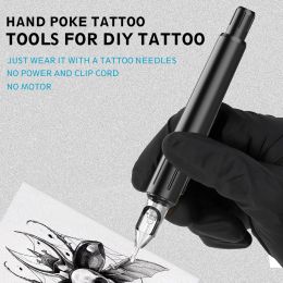 EZ DIY Tattoo Cartridge Needles Stick Hand Poke Pen Handmade Tattoo Pen Kits for Cartridge Needles Tattoo Accessories