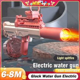 Gun Toys Water gun electric fully automatic high-capacity pistol continuous shooting toy summer beach outdoor game childrens gift d240525