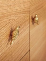 Golden Furniture Handle Door Knobs Solid Brass Musical Note Bird Animal Handles for Cabinet Kitchen Cupboard Drawer Door Pulls