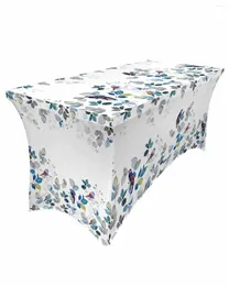 Table Skirt Country Style Leaves Robin Wedding Decoration Home Birthday Party Dessert Cover Decor