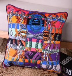 2019 Velvet Fabric Horse Luxury Living Cushion Cover Royal Europe New Design Printed Pillow Case Home Wedding Office Use5808707