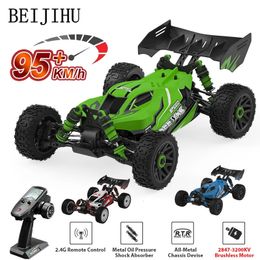 1 14 95KM/H Brushless RC Car Professional 4WD Electric High Speed Off-Road Remote Control Drift Toys for Kids VS WLtoys 144010 240522