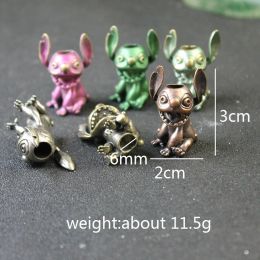 Big Ears Mouth Koala Figures Brass Knife Lanyard Pendants EDC Outdoor Paracord Beads Charms DIY Keychain Accessories Hot Cartoon