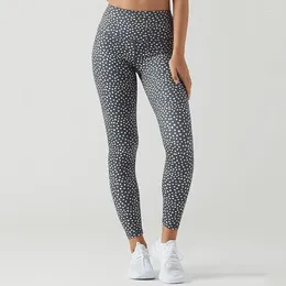 Yoga Outfits Perimedes Women Pants Leggings Fitness Seamless Dot Print Sports Tight Hips High Waist Thread Pant#y50