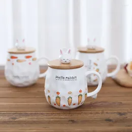 Mugs Funny Hello Carrots Ceramic Coffee Mug Office Household Tea Milk Water Cup Wholesale Gift For Student Lovers Kids