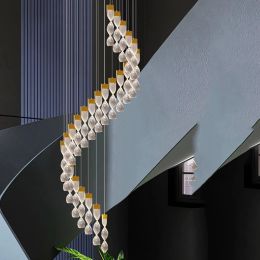 北欧の家の装飾ダイニングルームペンダントランプライト屋内照明階段ランプハンギングライトシャンデリアランプリビングルーム用