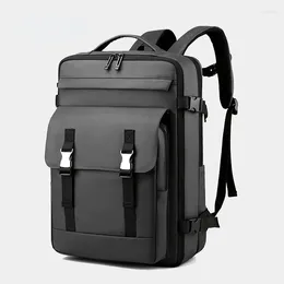 Backpack Men's Business Computer Bag Outdoor Travel Leisure Film Waterproof Expansion Large-capacity