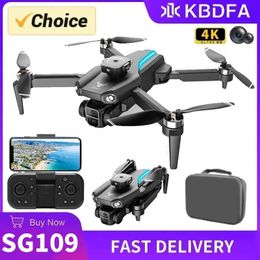 Drones KBDFA SG109Pro Drone Obstacle Avoidance Professional Aviation Photography Brushless FPV RC Four Helicopter HD Camera Helicopter Toy Gifts S24525