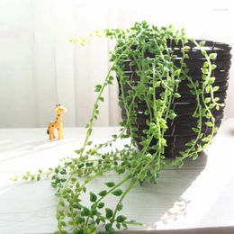 Decorative Flowers Artificial Green Plants Vine Hanging Ivy Leaves Garland Fake Wall Home Garden Party Decoration